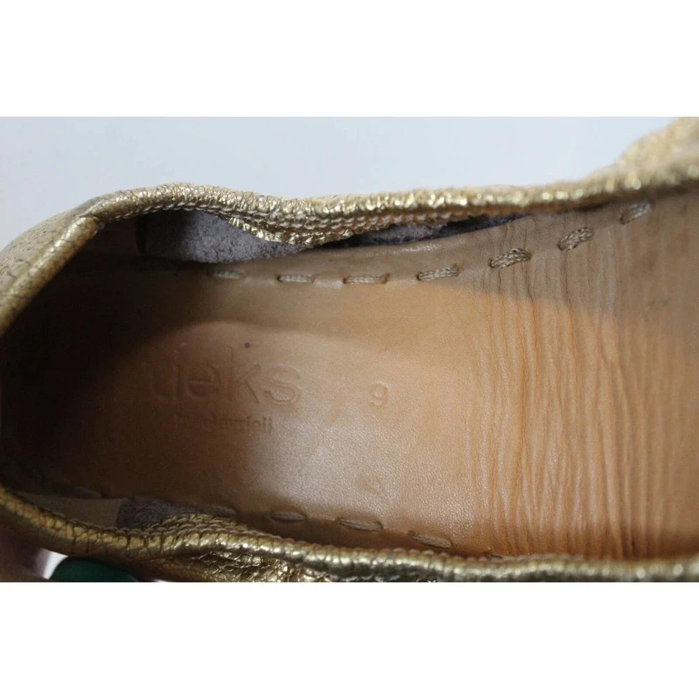 Tieks Golden Glitz Metallic Gold Ballet Flats Shoes Women's Size 9 H14585 - Picture 6 of 9